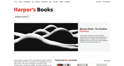 Desktop Screenshot of harpersbooks.com